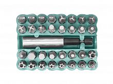 Набор бит 1/4" (Hex,Torx,Fork,Тry-Wing,Torq-Set) 33пр (Jonnesway)