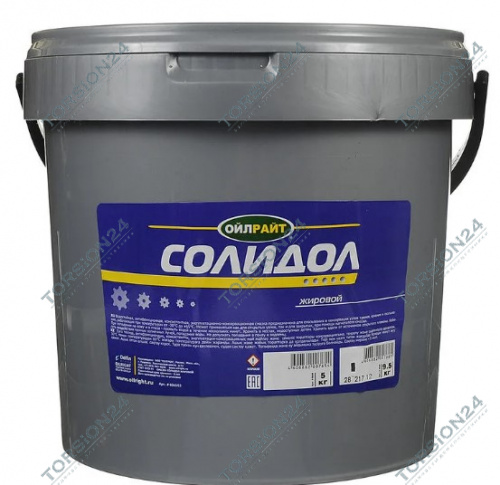Солидол"Ж" 9,5кг OILRIGHT фото Солидол"Ж" 9,5кг OILRIGHT