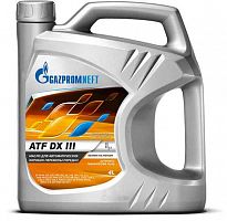 Масло трансмиссионное Gazpromneft ATF DX III, 4л