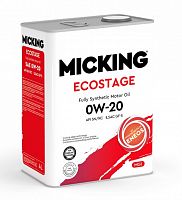 Масло моторное Micking Ecostage MG1 0W-20 API SN/RC, 4 л