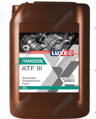 Масло трансмиссионное LUXЕ TRANSSOL III ATF, 20л фото Масло трансмиссионное LUXЕ TRANSSOL III ATF, 20л