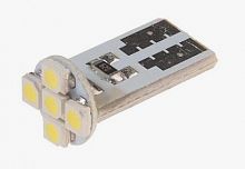 Лампа светодиодная 12V W5W T10 W2.1x9.5d 6000K 5 LED MEGAPOWER