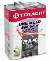 Масло трансмиссионное TOTACHI Ultima LSD Syn-Gear 75W-90 GL-5 4л